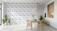 Nordic Blossom Soft Periwinkle Wallpaper Wallpaper⁠
