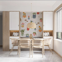 Potted Flower Garden  Wall Mural