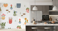 Potted Flower Garden  Wall Mural