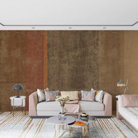 Rustic Earth Tones Color Block Wallpaper Wall Mural