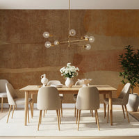 Earthy Terracotta Abstract Layered Wall Mural Wall Mural