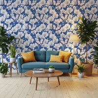 Botanical Orchid Garden with Butterflies Wallpaper⁠