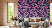 Botanical Orchid Garden with Butterflies 3 Wallpaper⁠