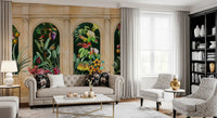 Classical Archways Exotic Botanical Wall Mural Wall Mural