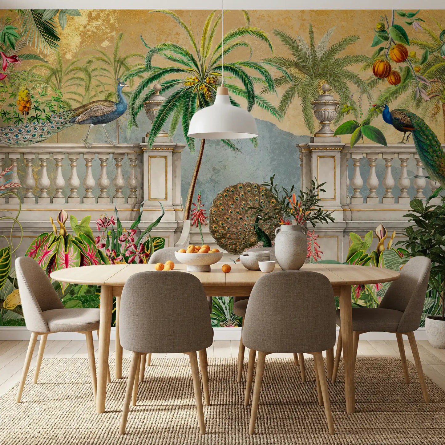 Vintage Imperial Golden Garden  Wall Mural