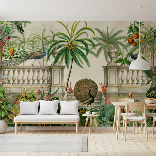 Regal Peacock Terrace Wall Mural