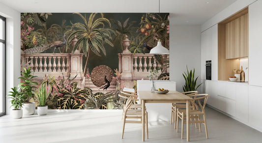 Majestic Peacock Regency Garden Wall Mural