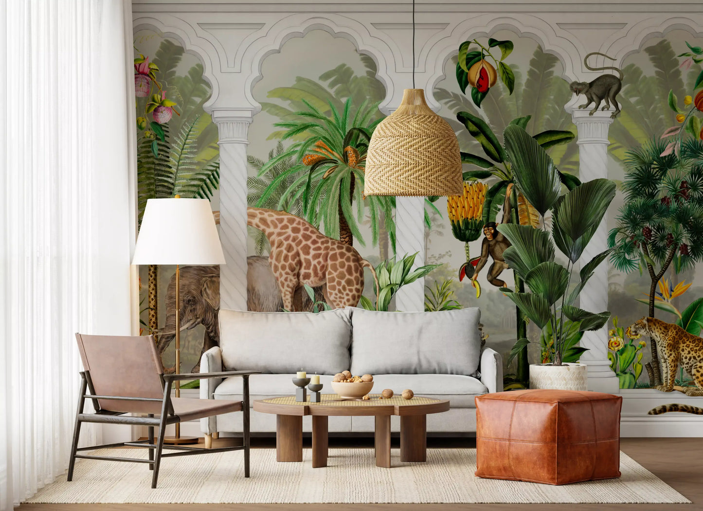 Imperial Archway Tropical Safari Mural Wall Mural