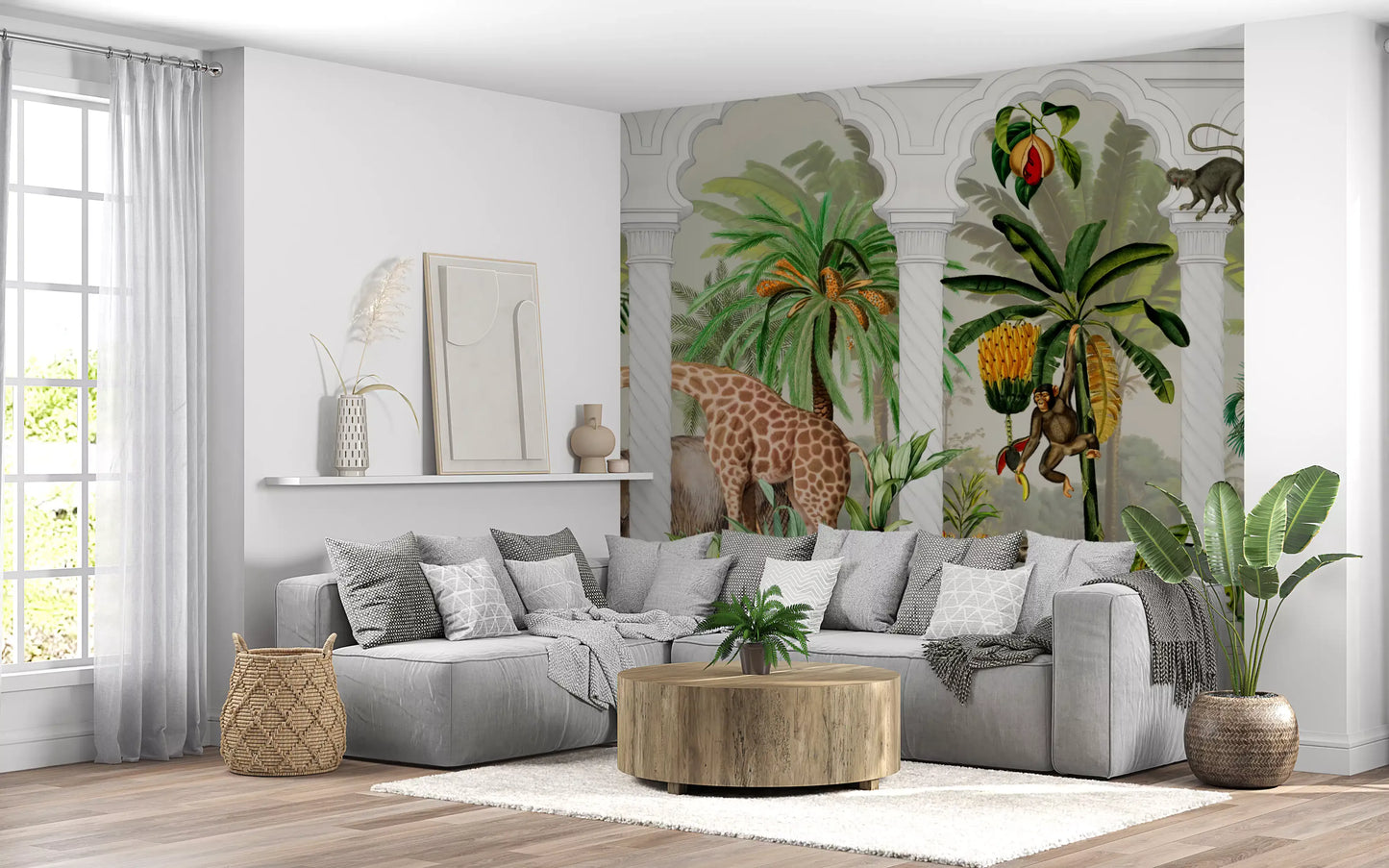Imperial Archway Tropical Safari Mural Wall Mural