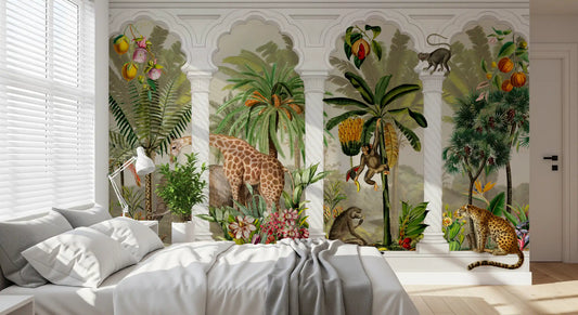 Imperial Vintage Archway Tropical Safari Mural Wall Mural