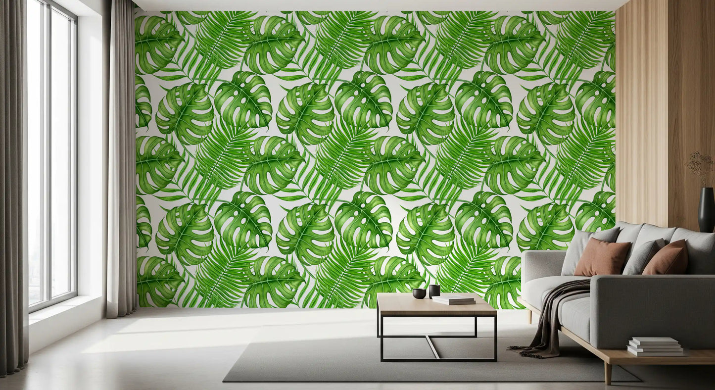 Tropical leaves Wallpaper⁠