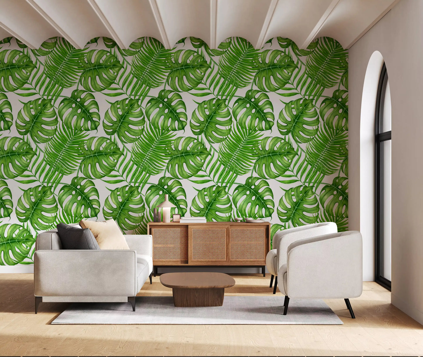 Tropical leaves Wallpaper⁠