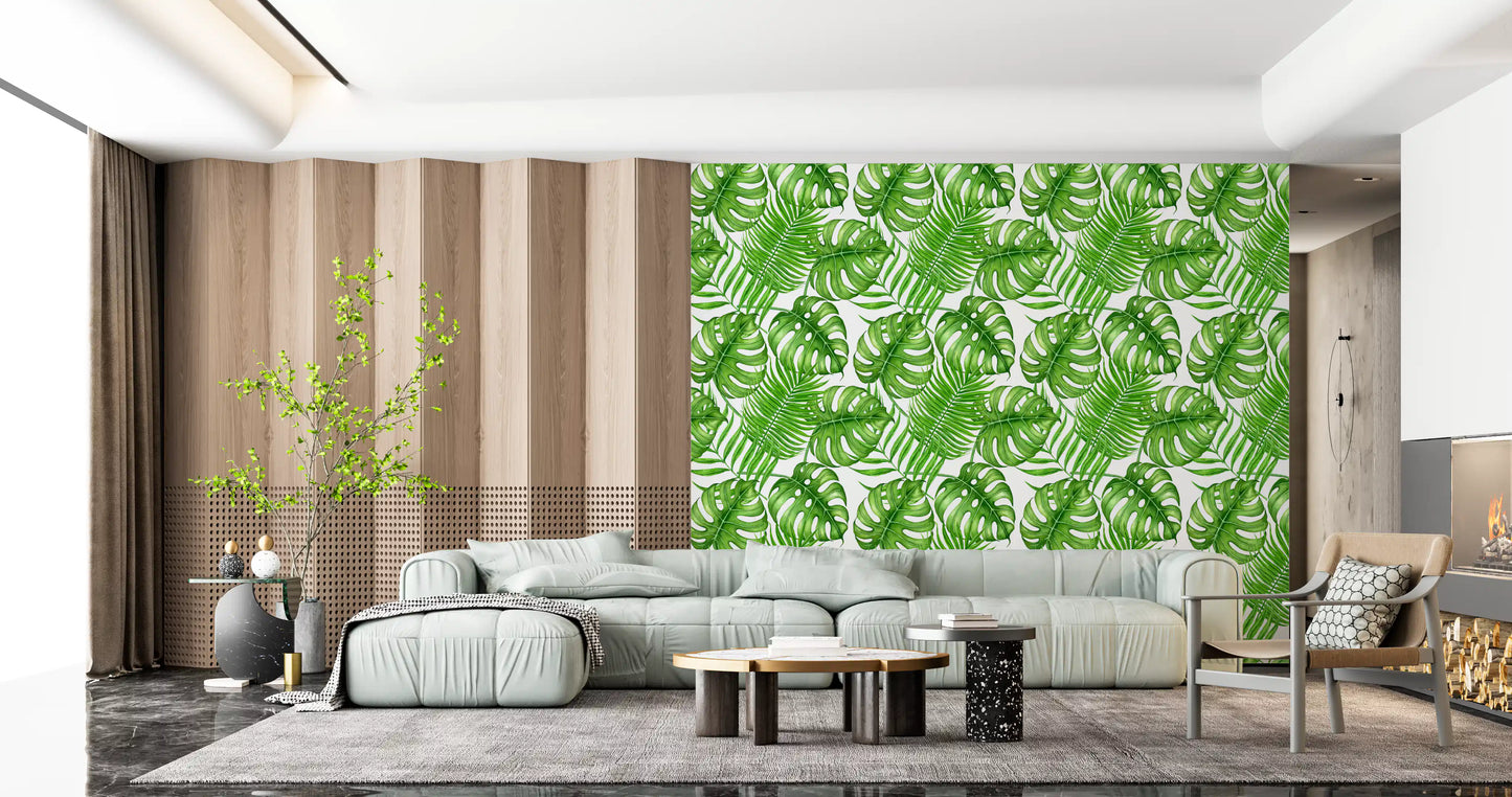 Tropical leaves Wallpaper⁠