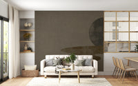Quiet moon and river suit a living and dining room on the Zen Dusk wall mural GD10814