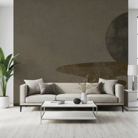 Living room calmed by the Zen Dusk Wabi-Sabi wall mural GD10814
