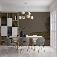 Open, empty space keeps the Zen Dusk Landscape wall mural sparse GD10814
