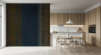 Textured, aged colours give the Moody Earth stripes an iron-like wall mural look GD10817
