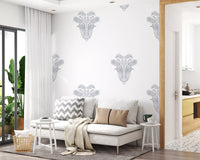 Minimalist Parisian Palm Crest Wall Decor Wallpaper⁠