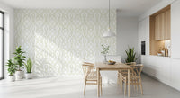 Sage Green Intertwined Botanical Vines Wallpaper Wallpaper⁠