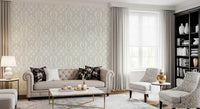 Sage Green Intertwined Botanical Vines Wallpaper Wallpaper⁠