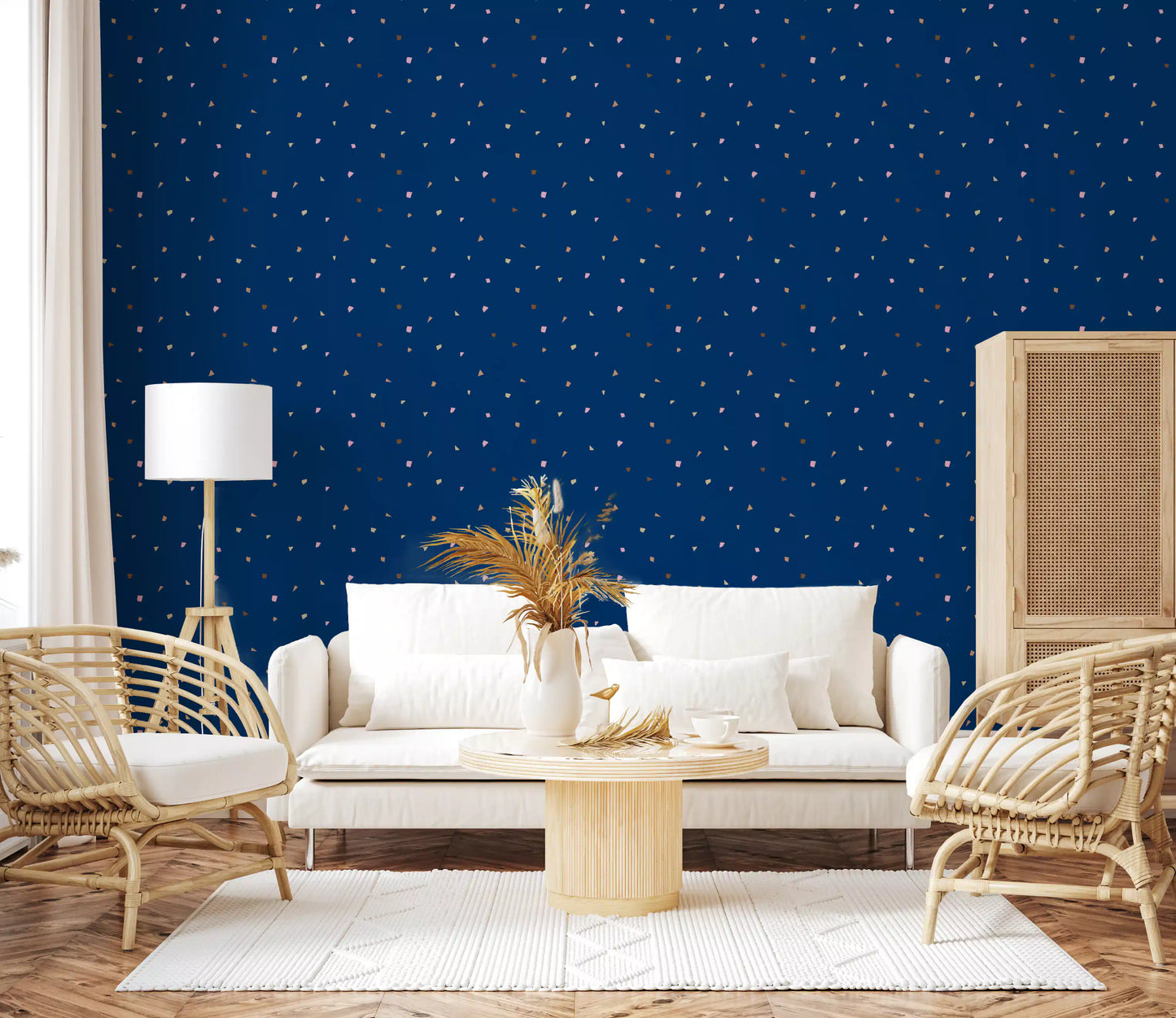 Midnight Confetti Terrazzo Wallpaper Wallpaper⁠