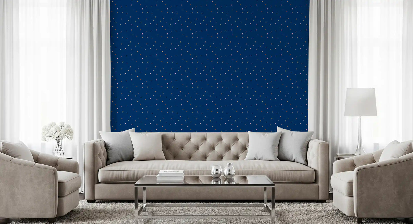 Midnight Confetti Terrazzo Wallpaper Wallpaper⁠