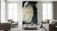 Abstract Ink Wash Wall Mural