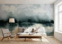 Whispering Mist Watercolor Landscape Wall Mural