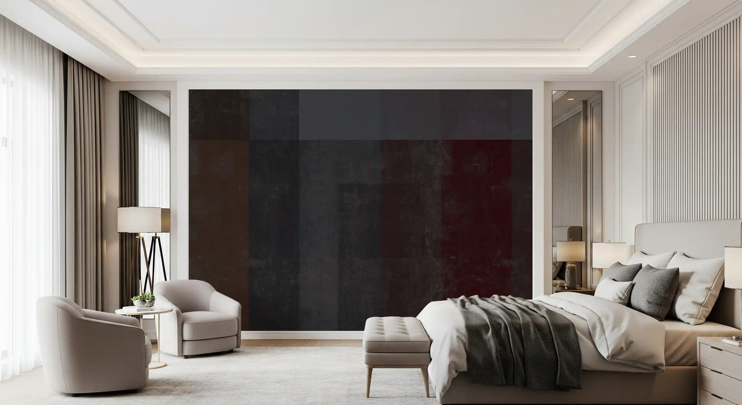 Moody Geometric Block Industrial Wallpaper Wall Mural