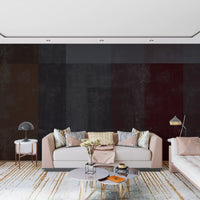Crimson and Charcoal Plaster Wall Decor Wall Mural