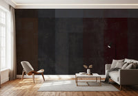 Crimson and Charcoal Plaster Wall Decor Wall Mural