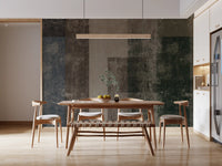 Weathered color block wall mural warming a modern Dining room , GD10864
