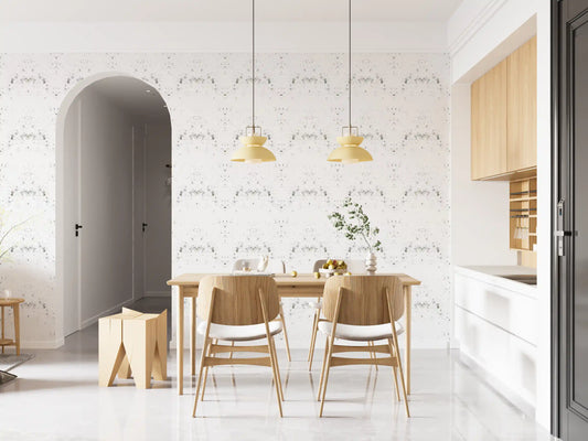 Industrial Distressed White Plaster Wallpaper Wallpaper⁠