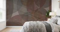 A grainy, matte look covers the rustic pebble wall mural GD10868

