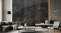 Aged concrete curves lining a hallway in this rustic wall mural, GD10869
