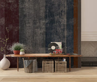 Industrial concrete block wall mural framing a calm Living room GD10870
