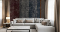 Cracked, stony texture runs through this rust stripe wall mural GD10870
