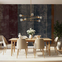 Rust stripe and concrete block wall mural in a modern Dining room GD10870
