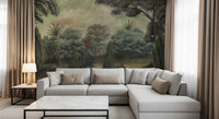Misty Mediterranean Forest Wall Mural