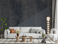 Charcoal and Steel Blue Diagonal Wall Mural