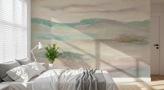 Pastel Mist Abstract Landscape Wall Mural