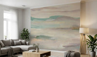 Pastel Mist Abstract Landscape Wallpaper Wall Mural