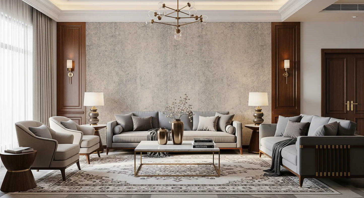 Aged Concrete Plaster Textured Wallpaper Wall Mural