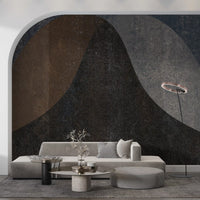 Earthy Textured Arches Abstract Wall Mural Wall Mural