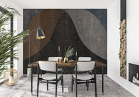 Earthy Textured Arches Abstract Wall Mural Wall Mural