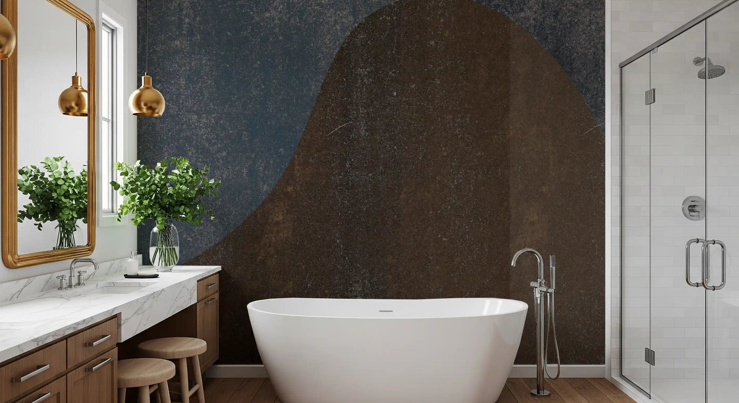 Rustic Dune Abstract Slate Wallpaper Wall Mural