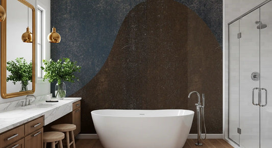 Rustic Dune Abstract Slate Wallpaper Wall Mural