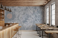 Serene Bamboo and Rising Sun Wall Mural
