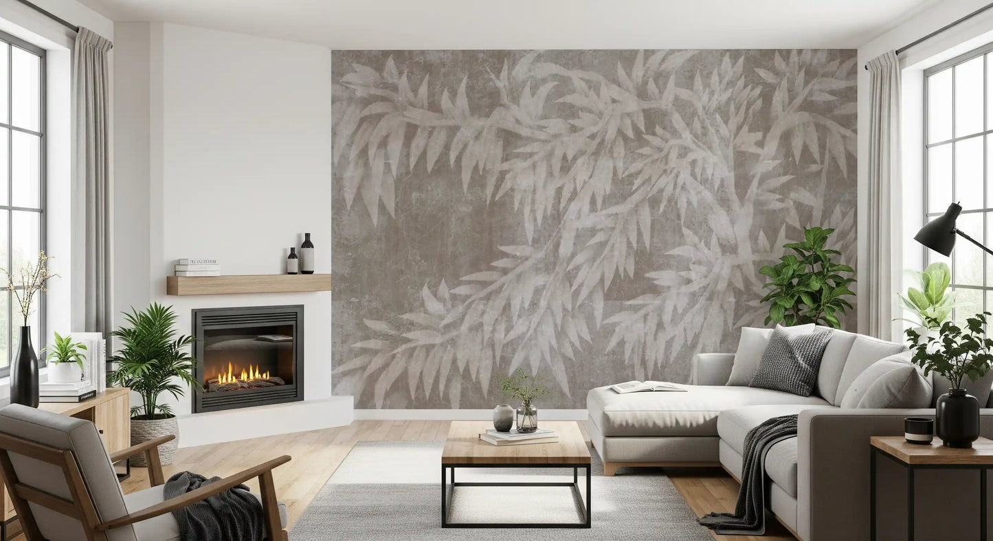 Serene Mist Bamboo Plaster Wall Mural