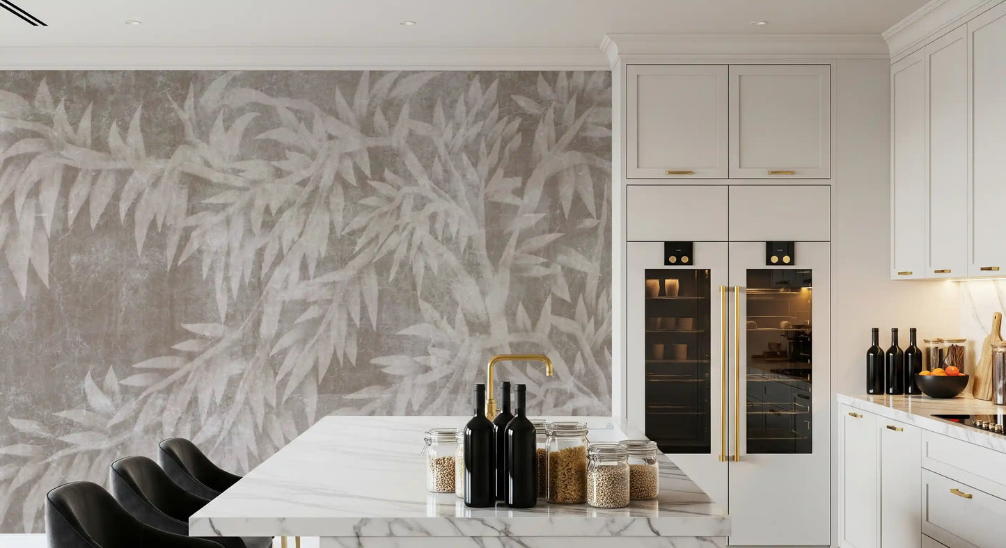 Serene Mist Bamboo Plaster Wall Mural